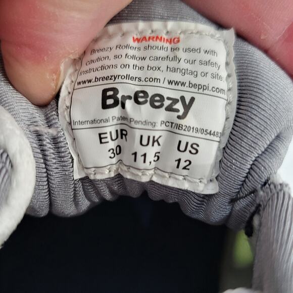 Breezy Rollers Sneaker with Wheels Removable Wheels Size 12 - Picture 10 of 11